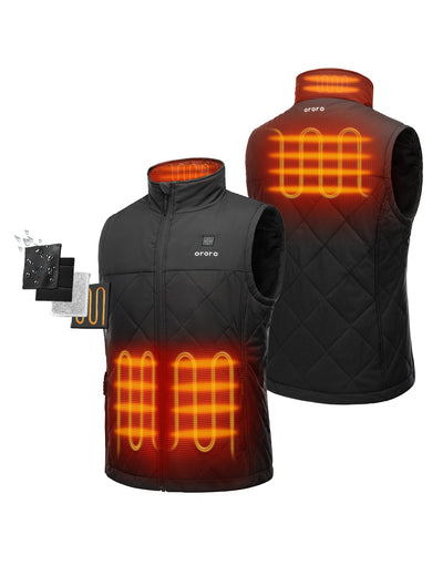 [ (Open-box) Men's Heated Quilted Vest (Battery Set Not Included)] view 1