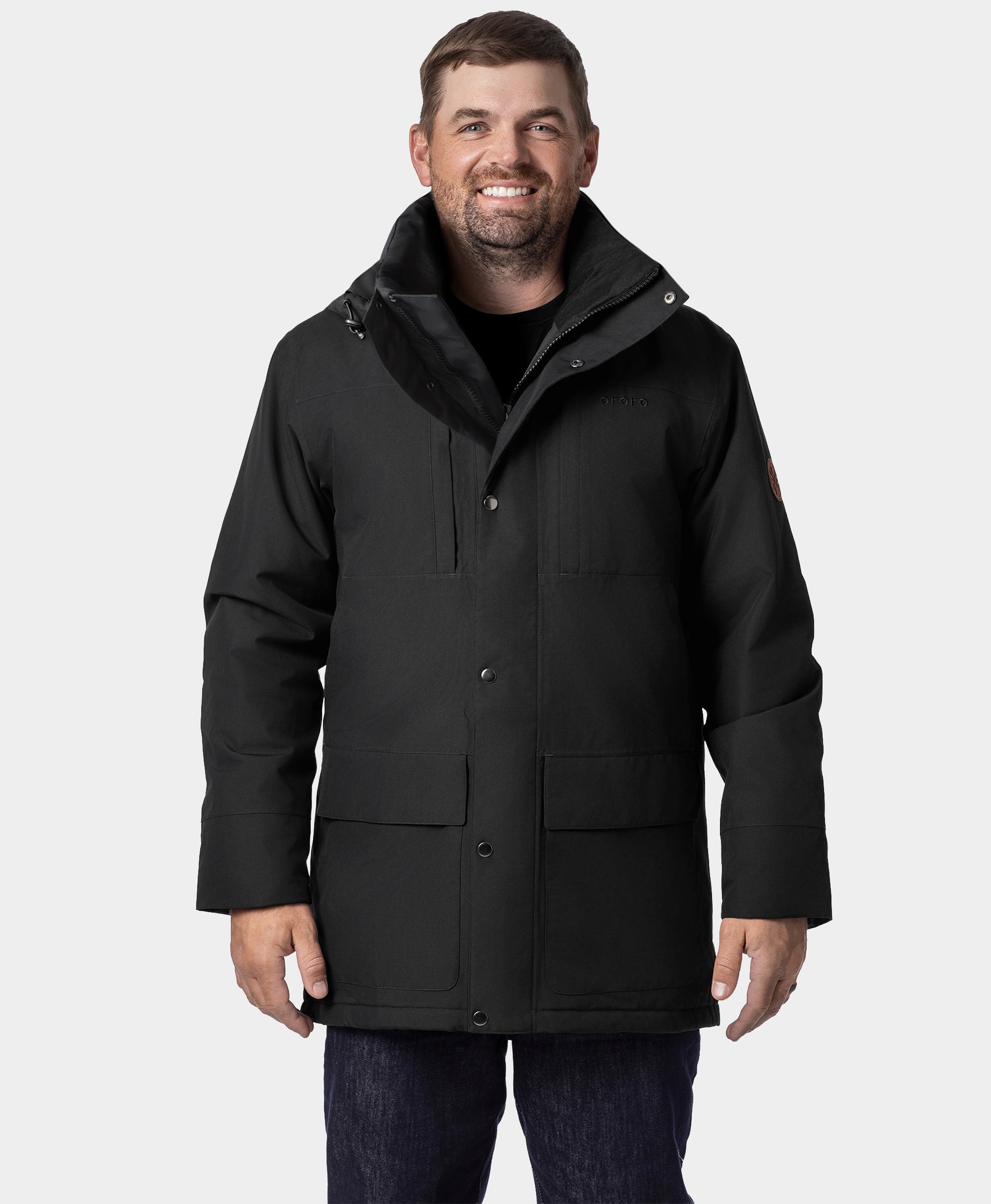Gstaad Men's 4-Zone Heated Parka Jacket | ororo