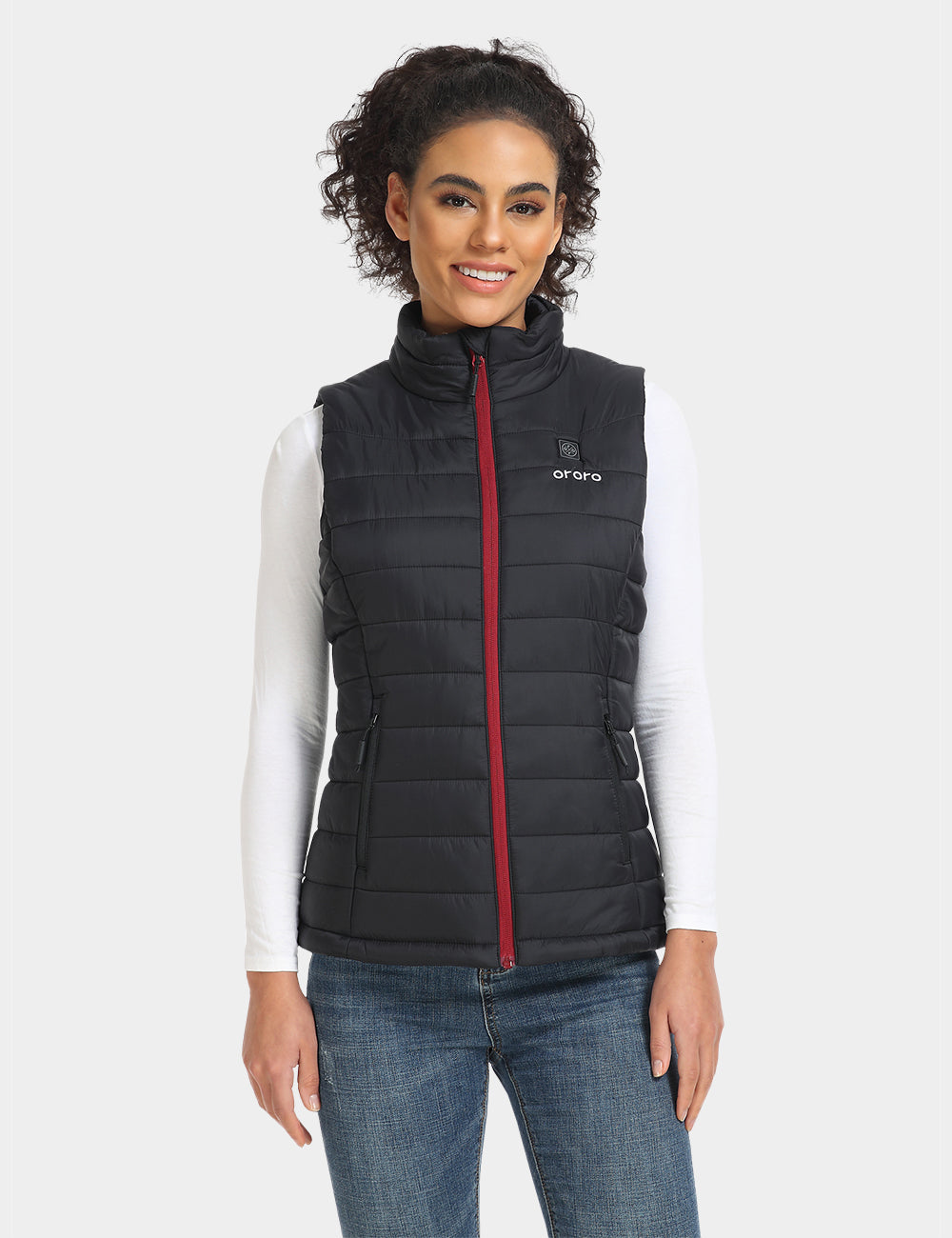 Heated Vest For Men & Women - Sleeveless Zipper Vest With Carbon Fiber Heating, No Battery Included