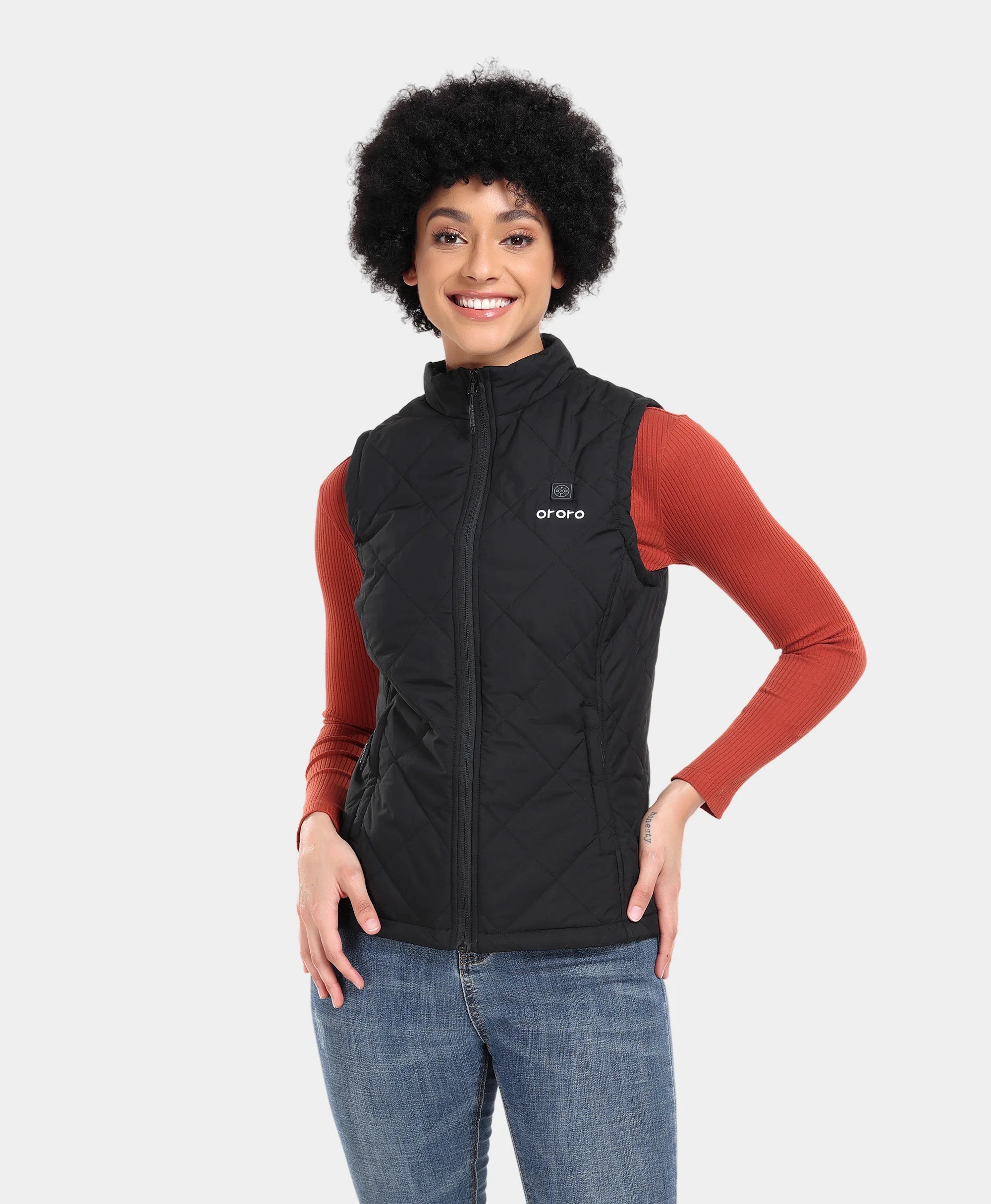 Women's Lightweight Quilted Heated Vest | 4 Heating Zones | ororo®