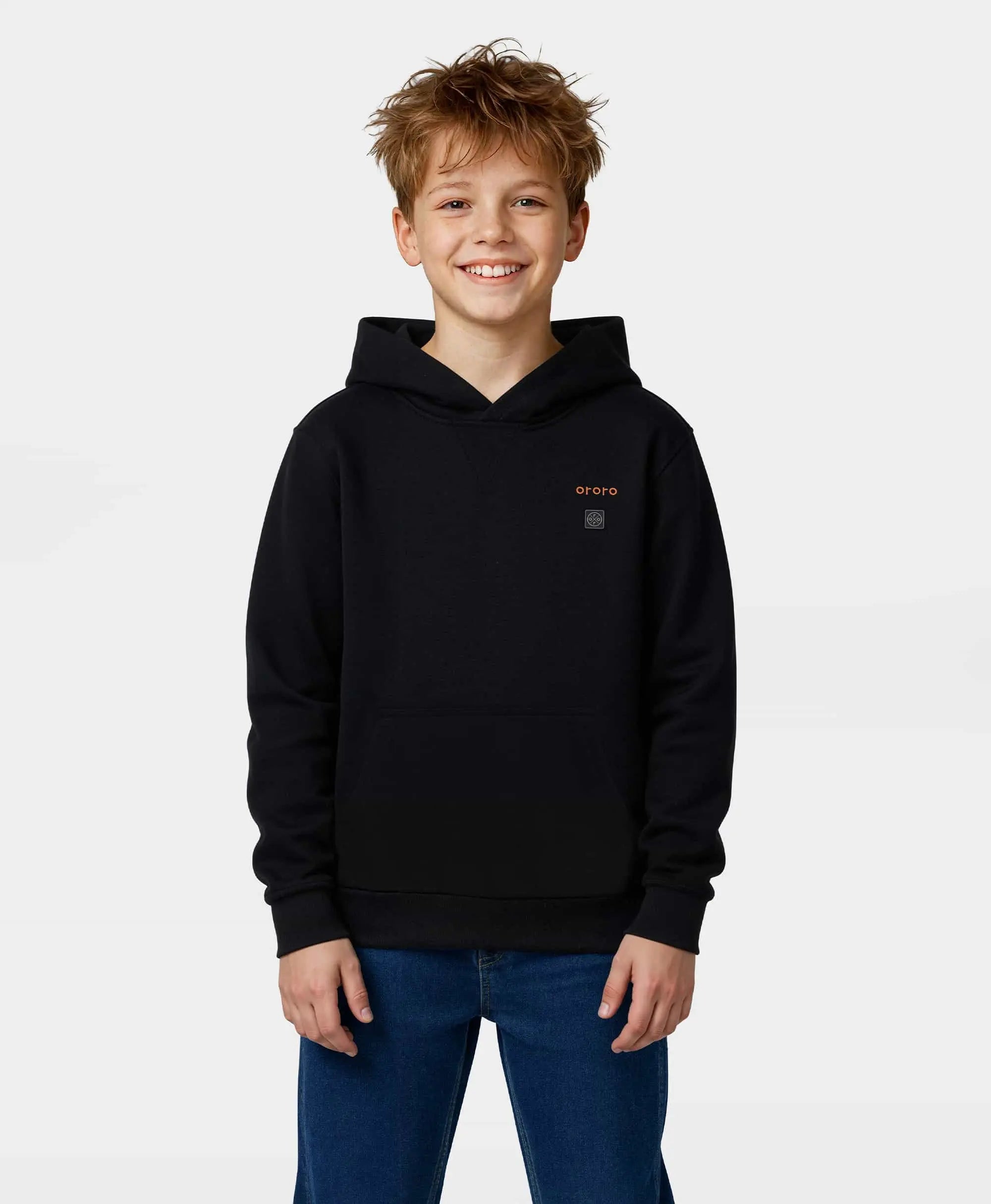【うる】24AW ブリストル PULL OVER HOODIE 黒 キッズ Kids Heated Pullover Hoodie | Everyday Comfort | ororo