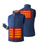 4 Heating Zones: Left & Right Pocket, Collar, Upper Back