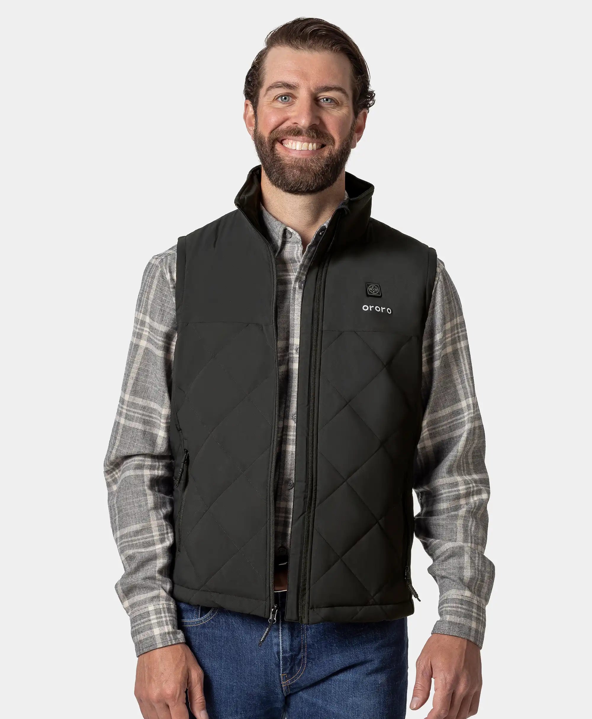 Men's Heated Quilted Vest | Lightweight Warmth | ororo®