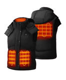 Four Heating Zones: collar, left & right hand pockets, upper back