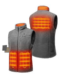 Four Heating Zones: left & right pocket, collar, upper back