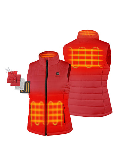 [ (Open-box) Women's Classic Heated Vest - Red] view 1