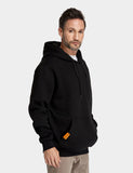 (Open-box) Unisex Heated Pullover Hoodie with Heating on Chests - Black
