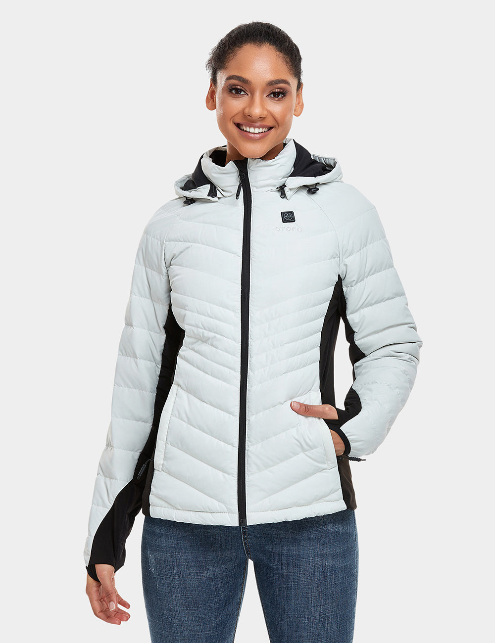 Women's Heated Down Jacket | Sustainable Warmth | ororo®