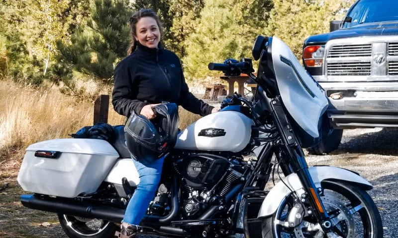 How Corinna, a Passionate Motorcyclist, Dog Mom, and Kitchen Designer, Stays Warm in Canada