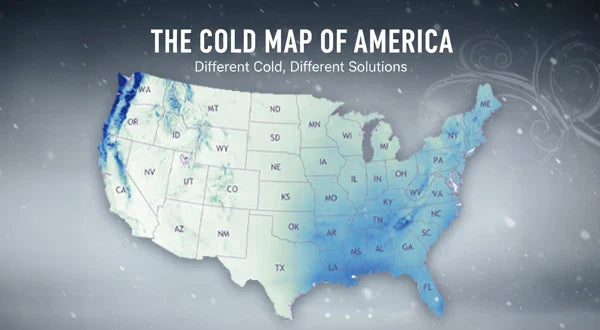 Cold Map Name The Cold Map of America: Where Heated Apparel Makes the Biggest Differ ...