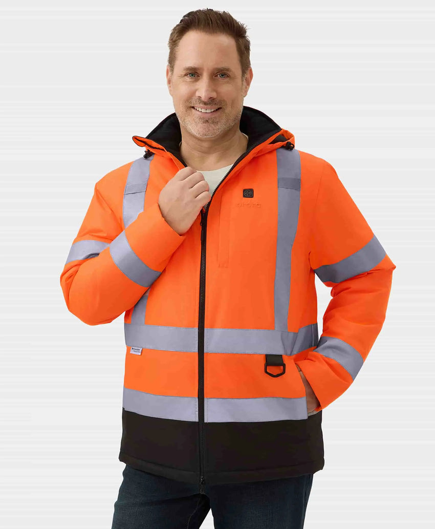 Open-box) Flagstaff Men's Heated High-Visibility Jacket(Battery