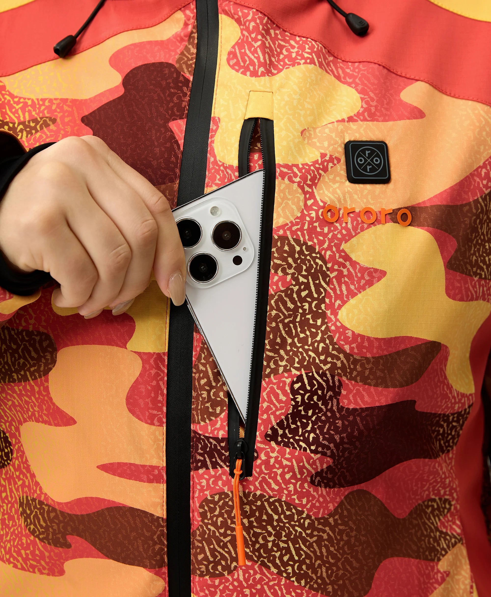 Chest Pocket with Zipper