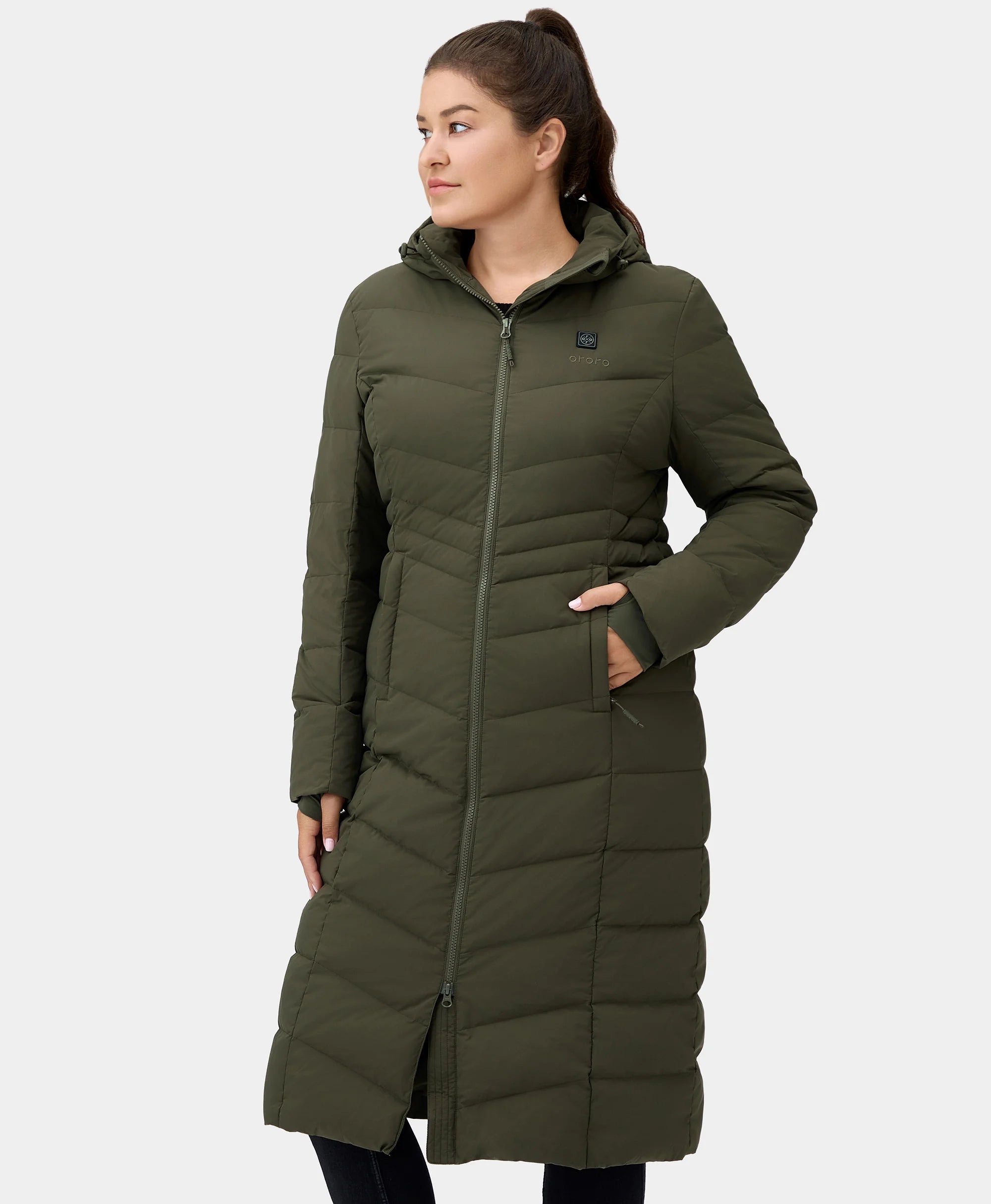 "SOHO" Women's Heated Down Parka Jacket