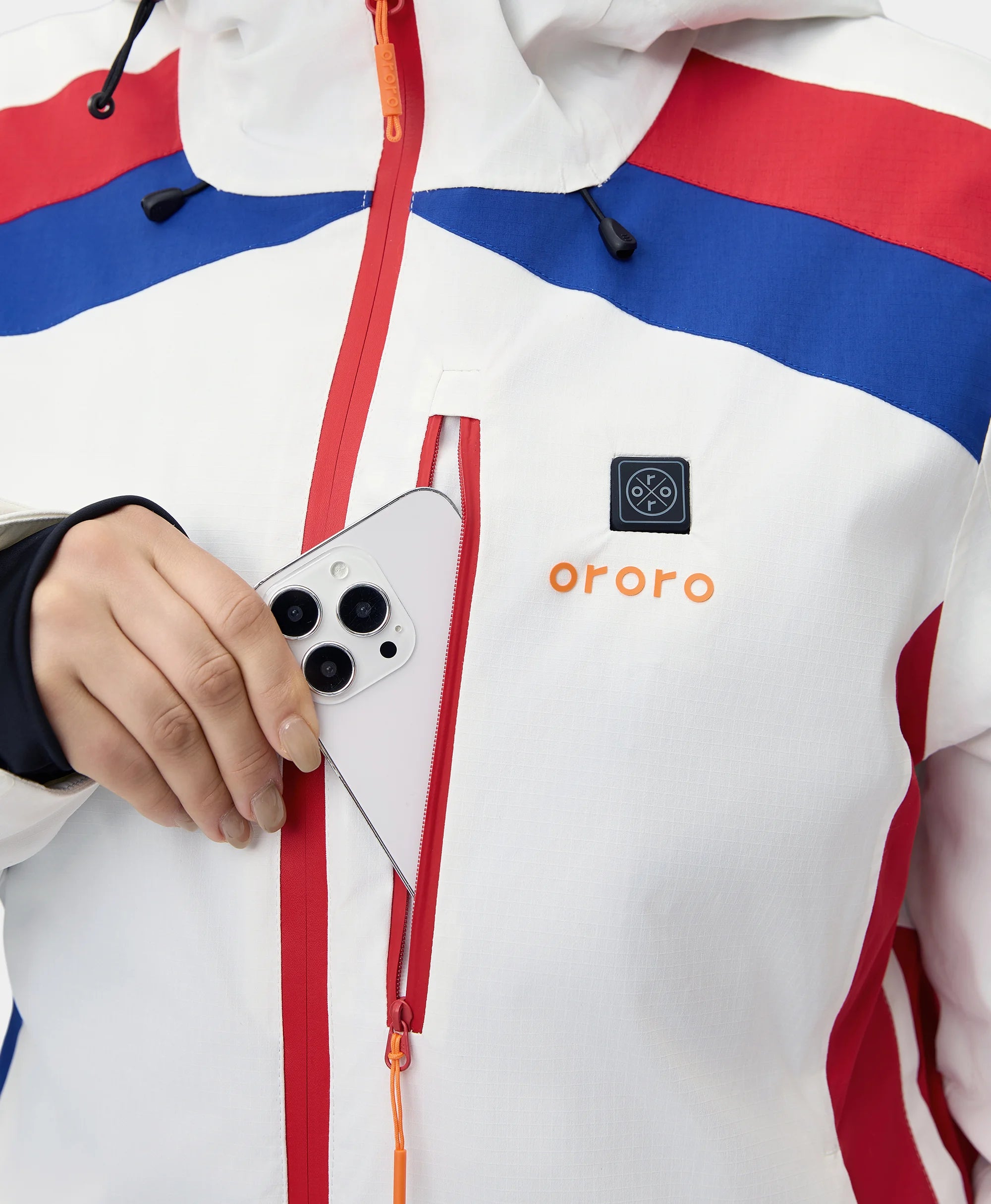 Chest Pocket with  Zipper