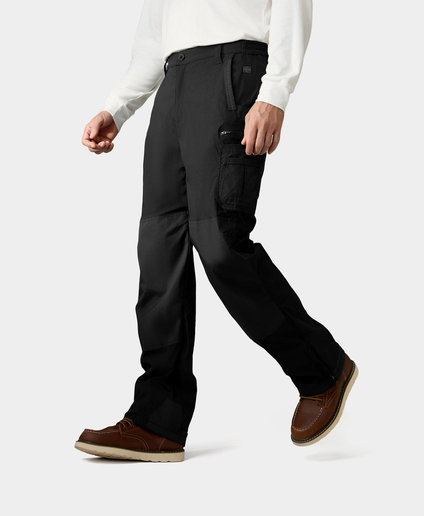 Heated Utility Fleece Pants | Men's Workwear | ororo Black / 36 Heated Utility Fleece Pants | Men's Workwear | ororo Black / 36