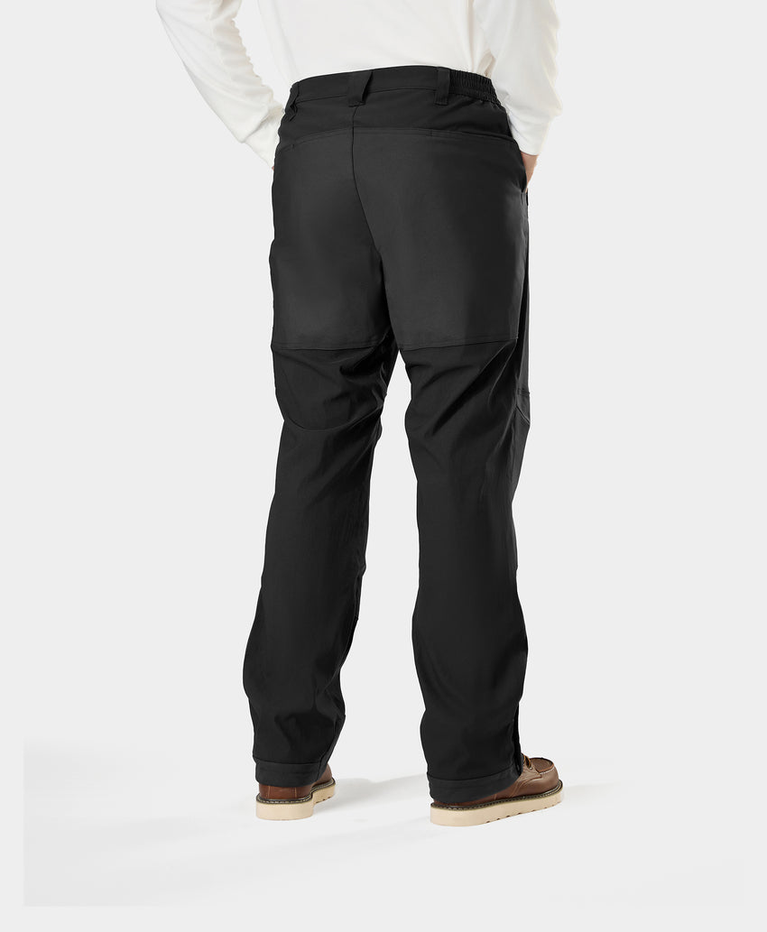 Heated Utility Fleece Pants | Men's Workwear | ororo Black / 40 Heated Utility Fleece Pants | Men's Workwear | ororo Black / 40