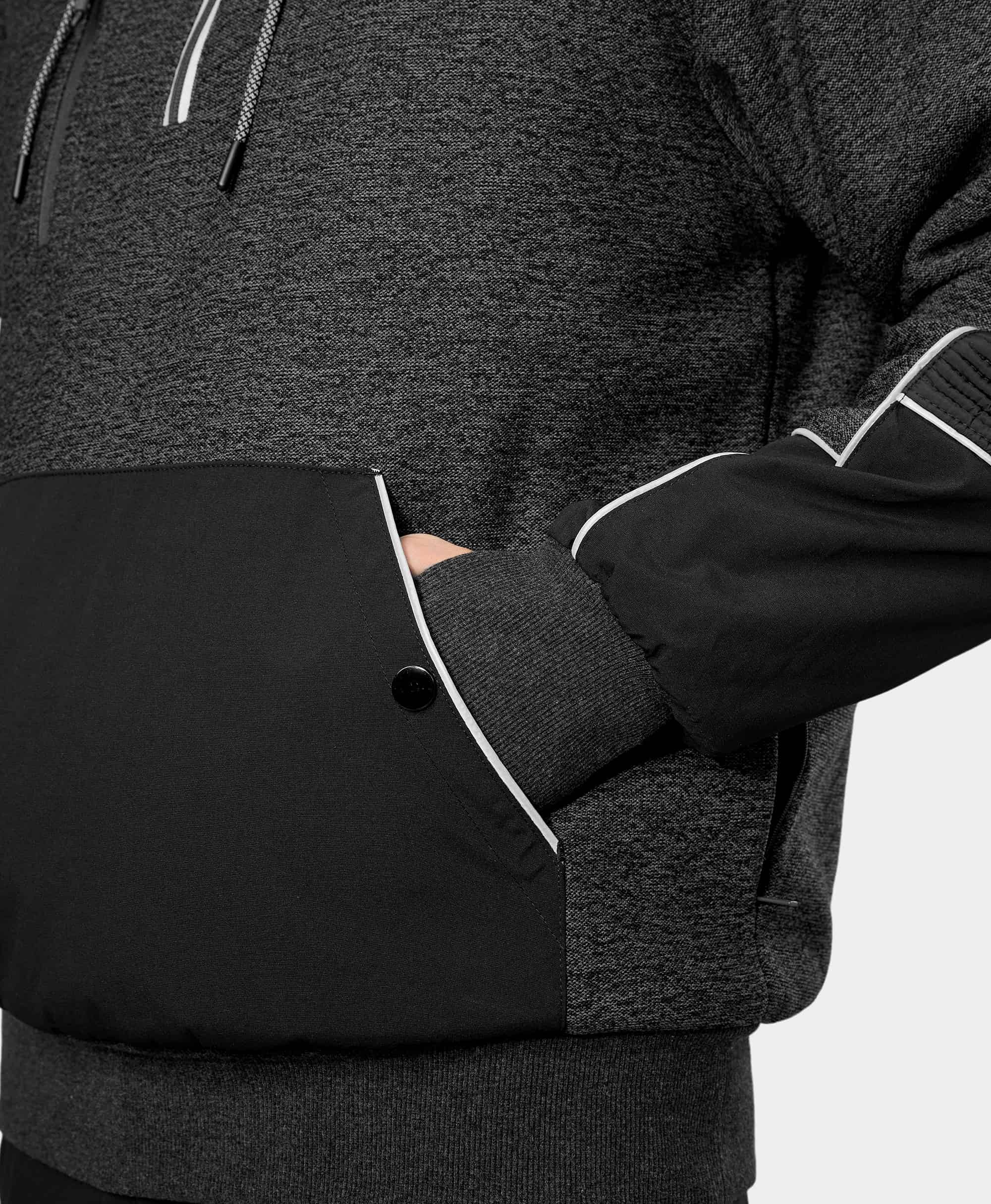 snap-close kangaroo pocket