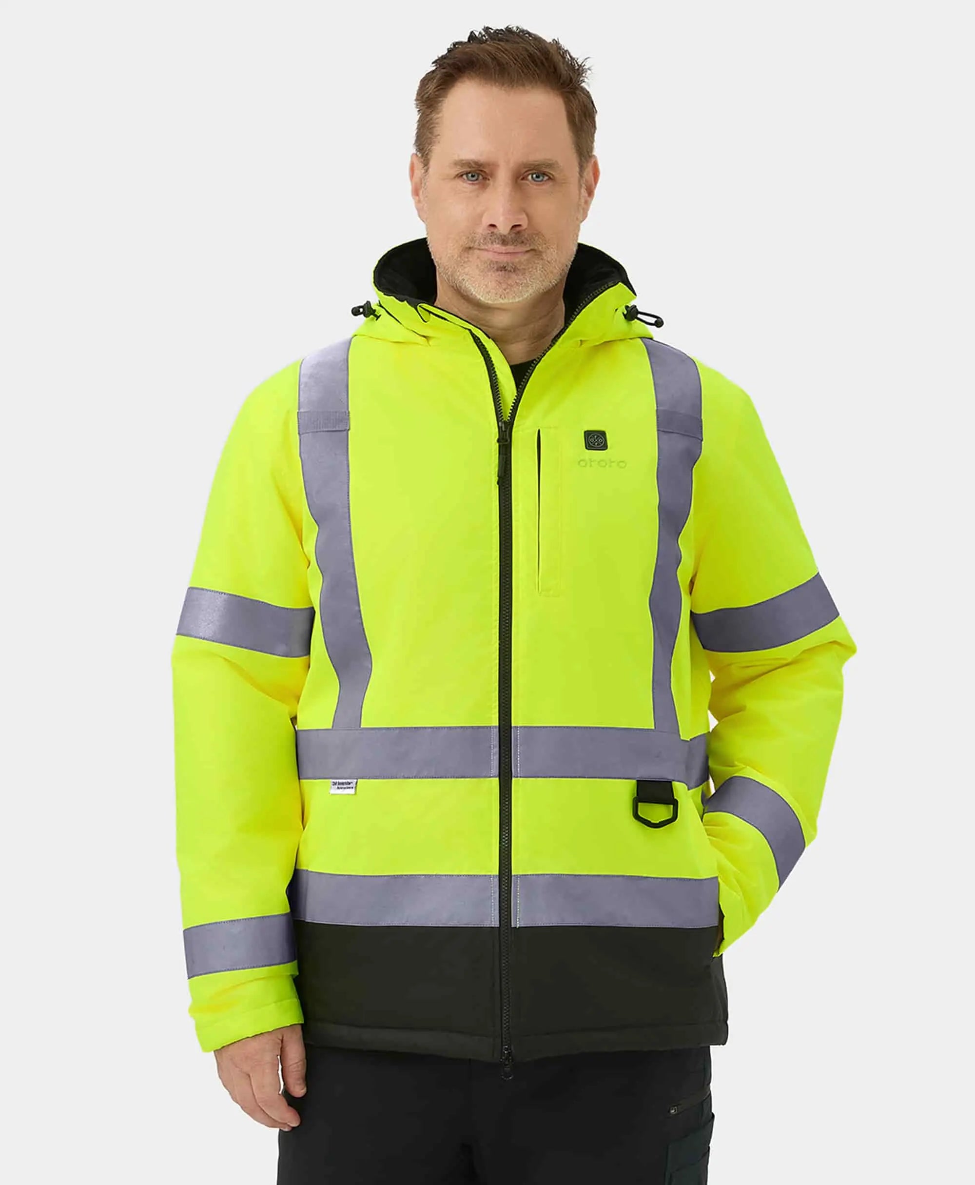 Men's Heated High-Visibility Jacket | Durable & Safe | ororo®