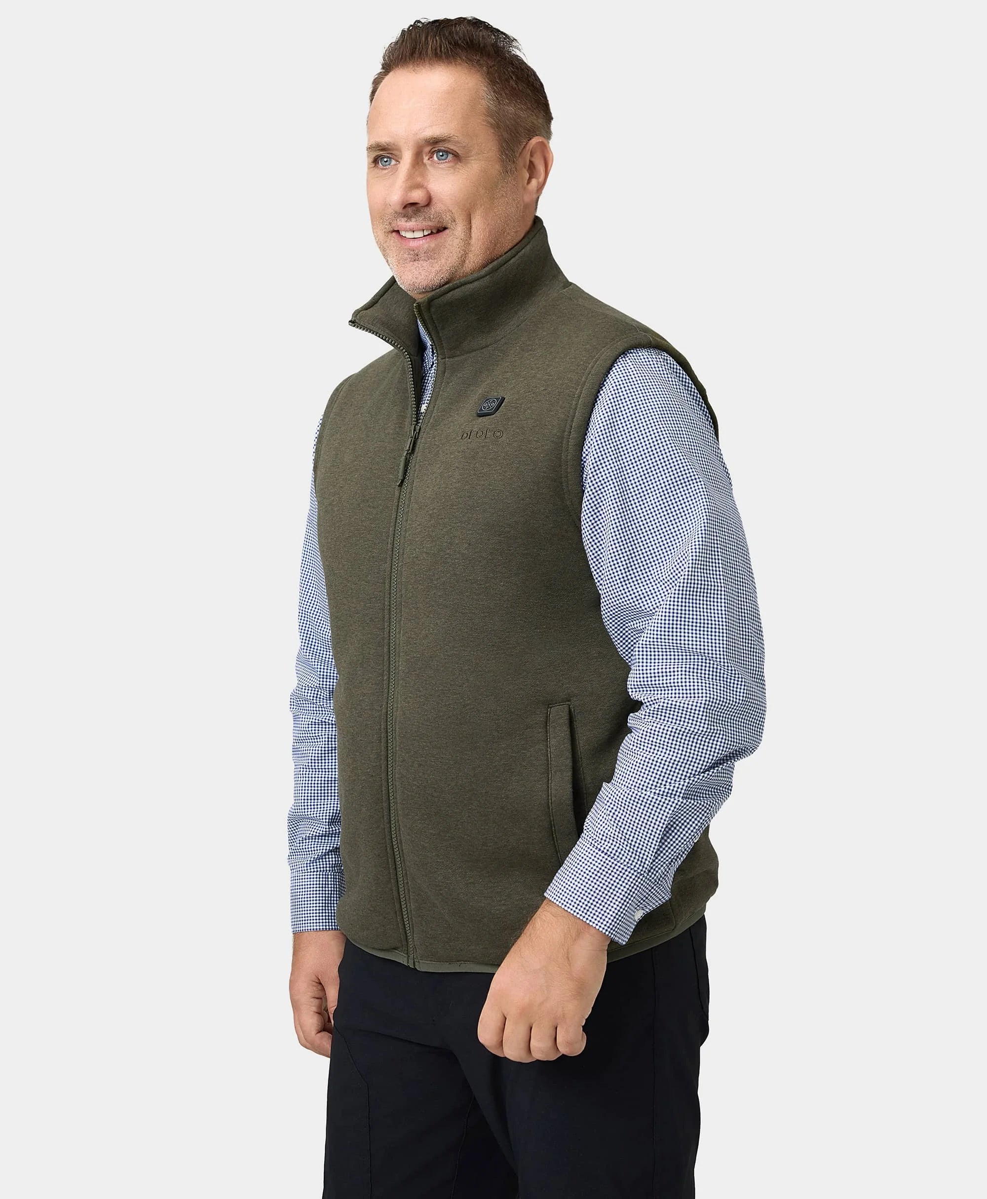 Men's Heated Fleece Vest (Apparel Only) (Final Sale)