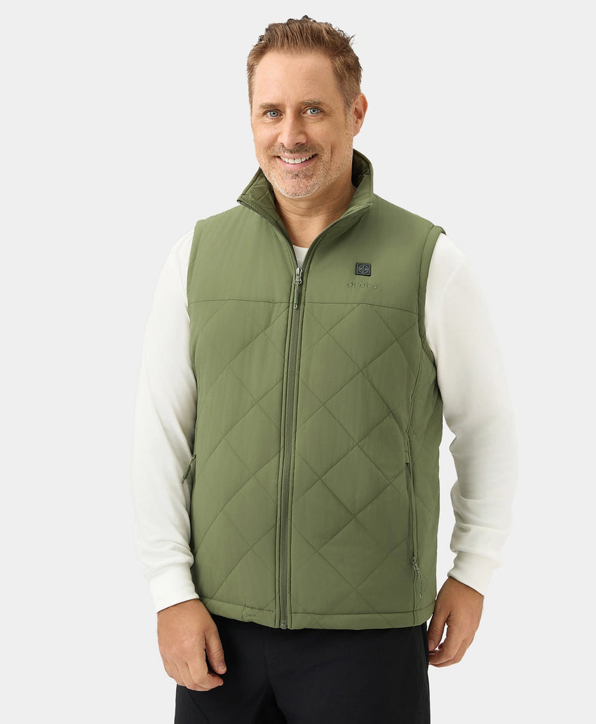 Men's Heated Quilted Vest | 4 Heating Zones | ororo®