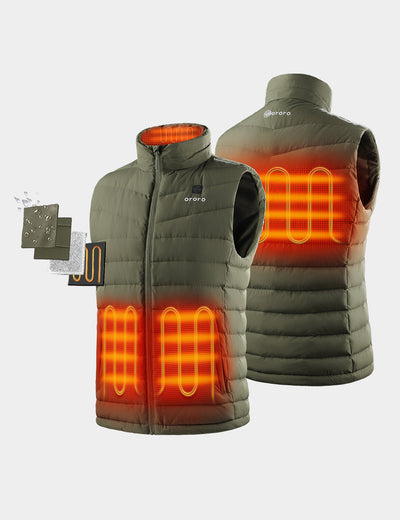 Four Heating Zones: left & right pocket, collar, upper back view 1