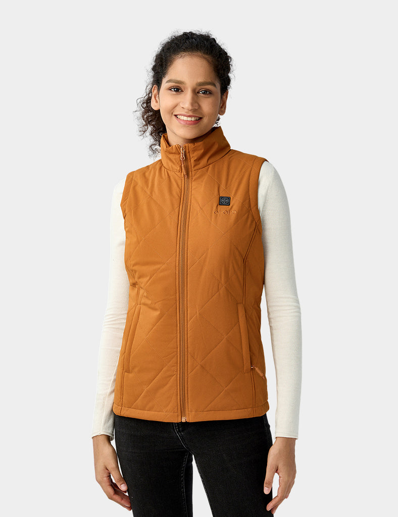 Women's Lightweight Quilted Heated Vest, Battery Heated