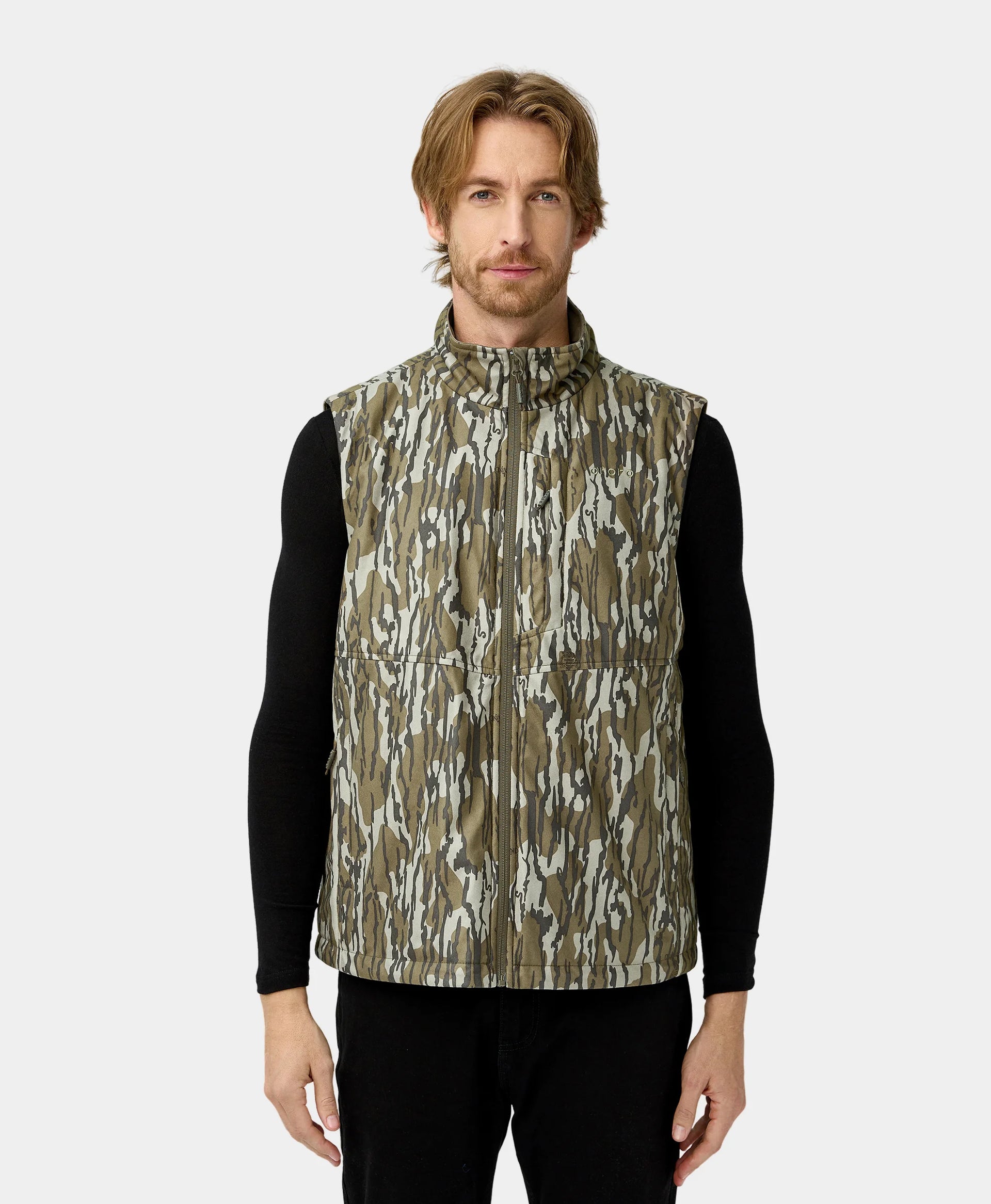 Men's Heated Hunting Vest | Mossy Oak Camo | ororo®
