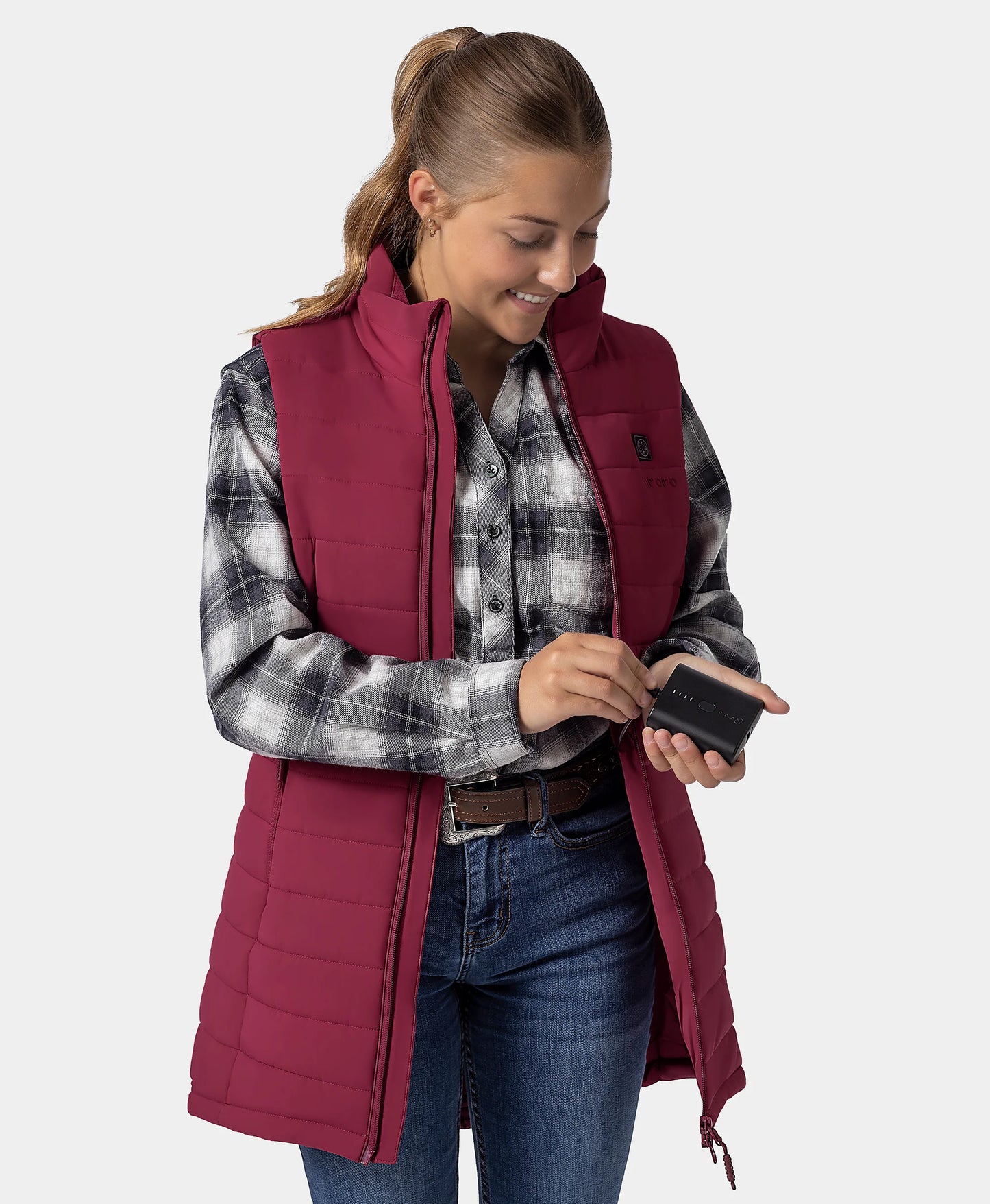 Tribeca Women's Heated Long Puffer Vest (Apparel Only)