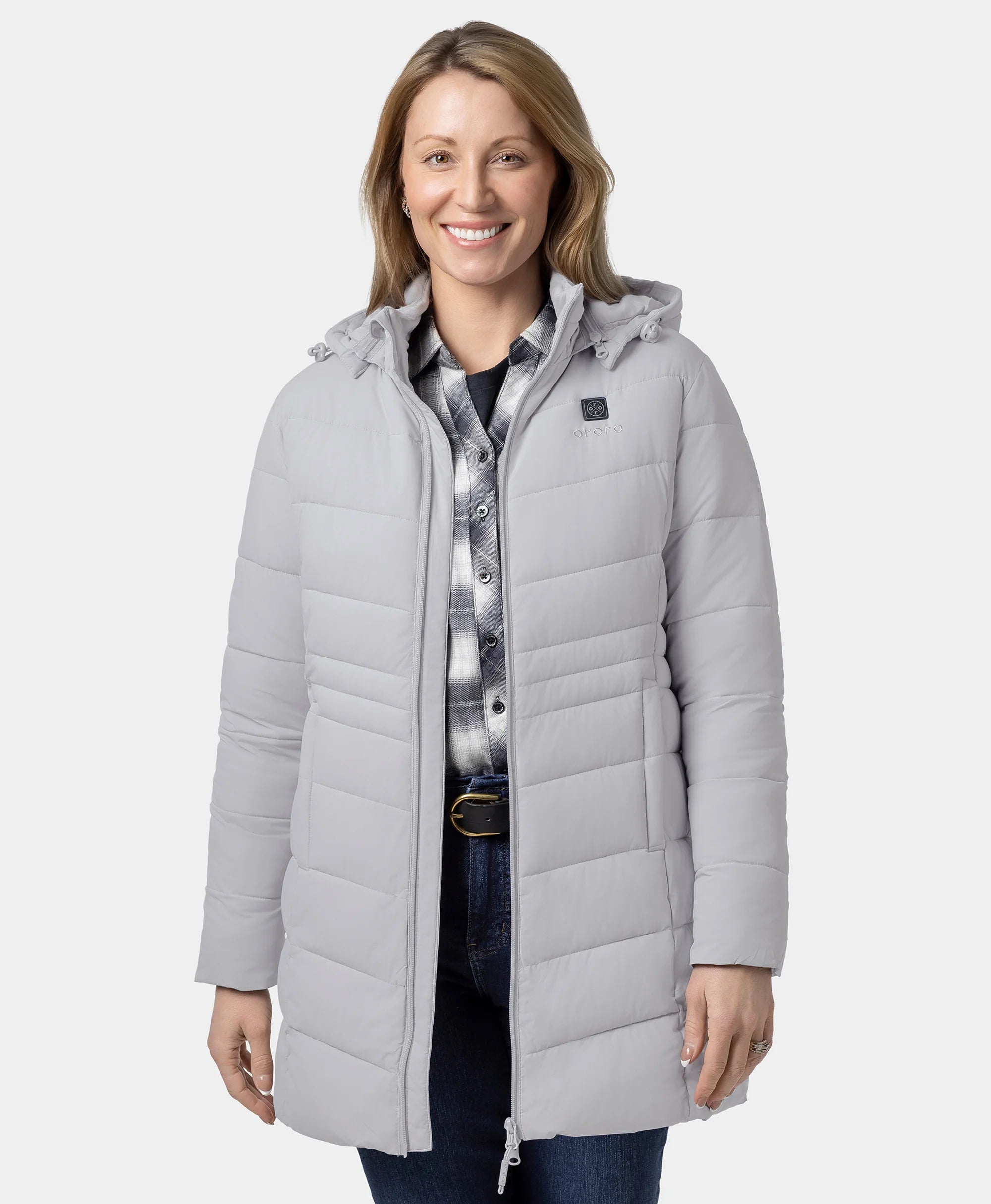 Women's Heated Puffer Parka Jacket - New Colors