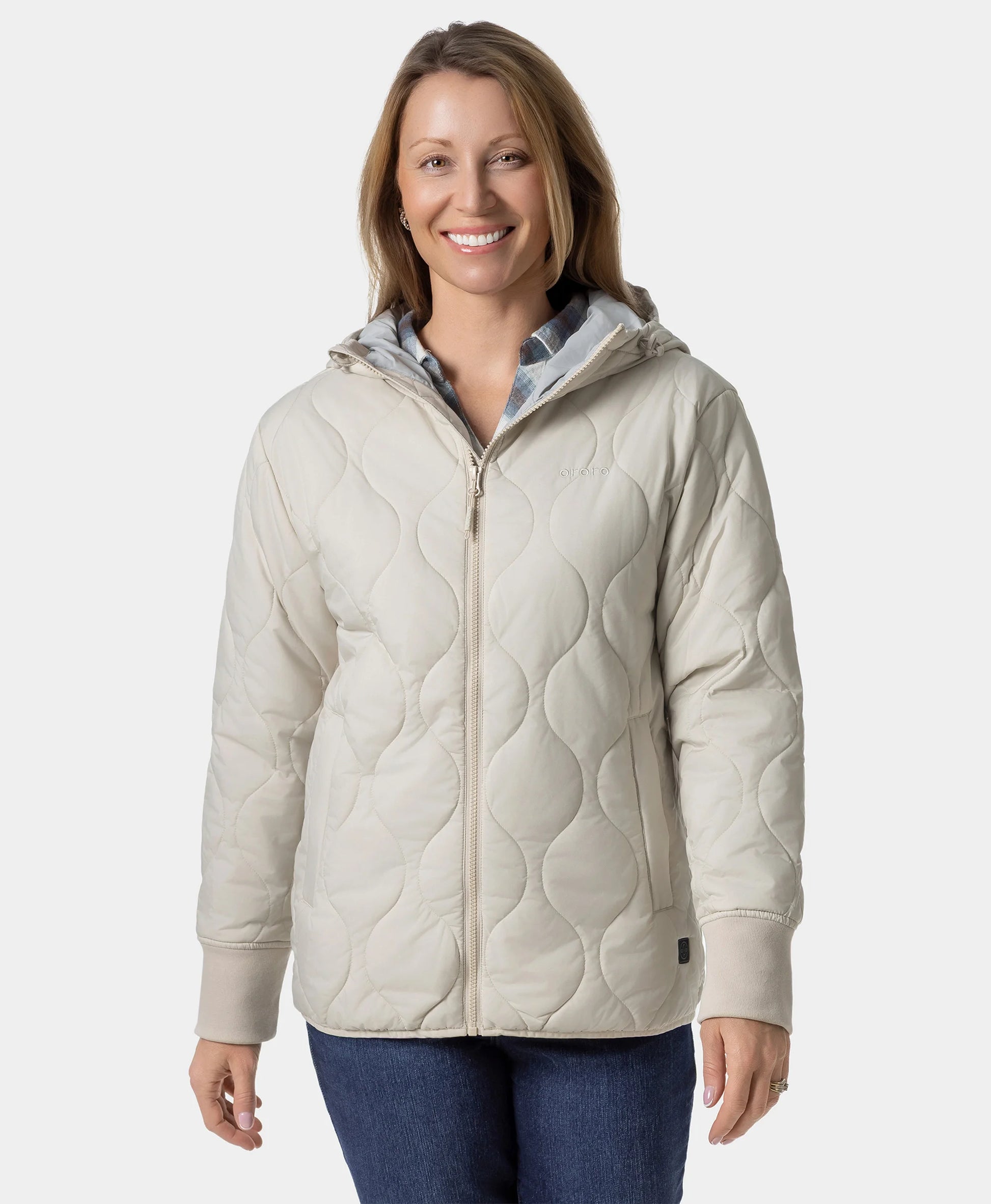 Heated Quilted Hoodie Jacket Women's Jacket ororo®