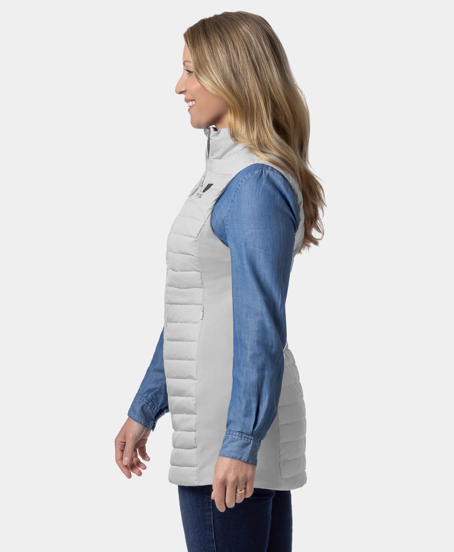 Cloudmere Women's 5-Zone Heated Long Down Vest