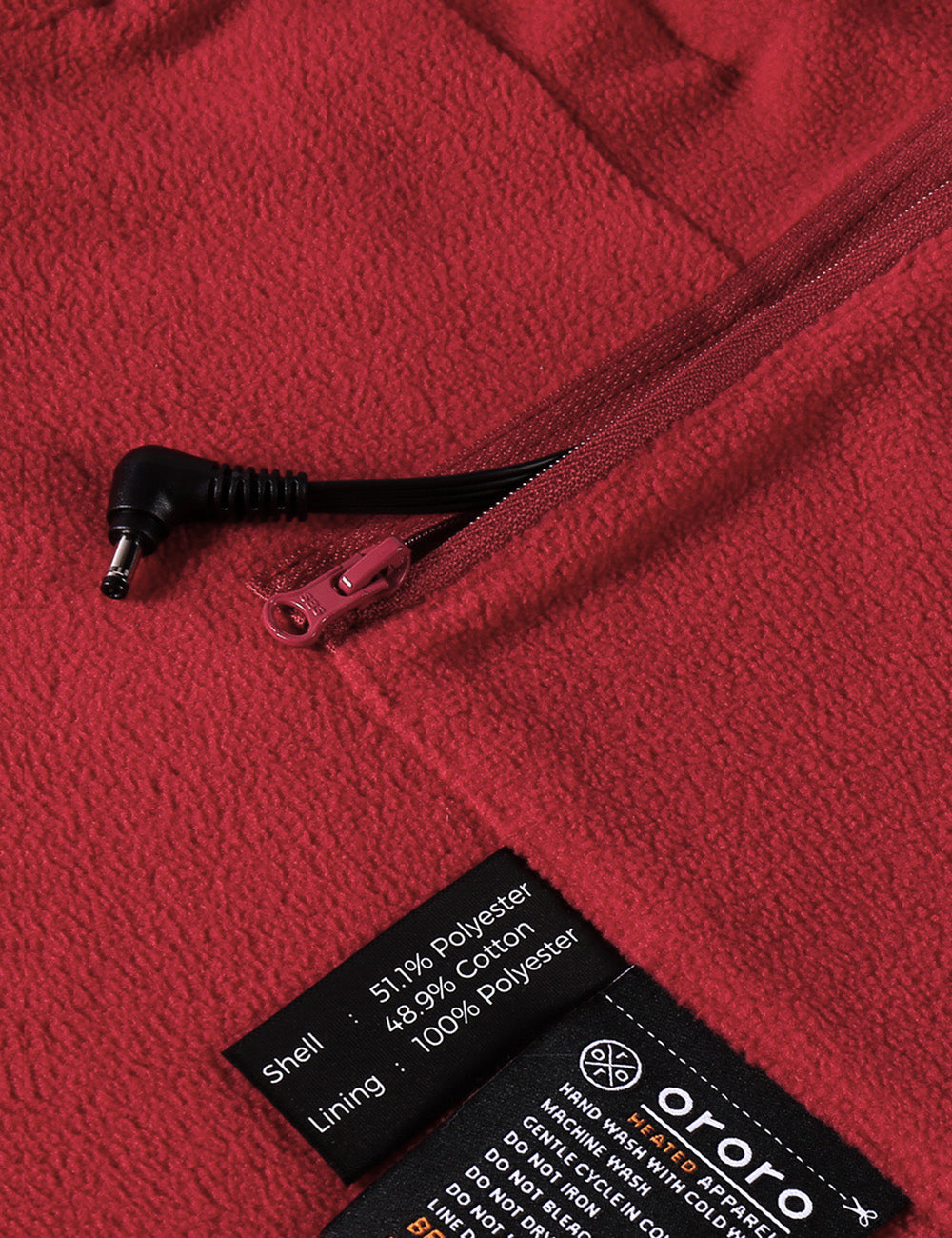 (Open-box) Men's Heated Fleece Jacket (Battery Set Not Included), Thumbnail 32