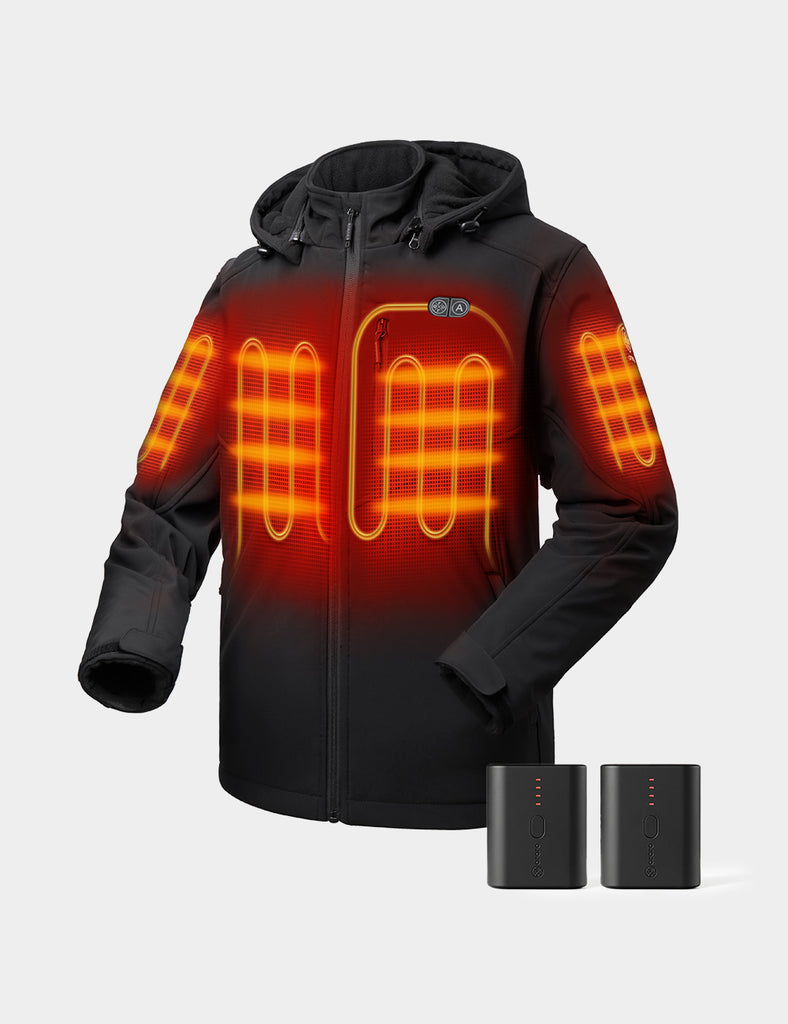 Men's Dual Control Heated Jacket & Extra Mini 5K Battery