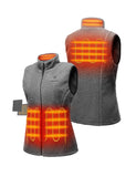 (Open-box) Women's Heated Recycled Fleece Vest (Battery Set Not Included)