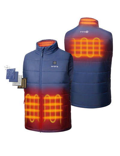 Four Heating Zones: Left & Right Pocket, Collar, and Upper Back view 2