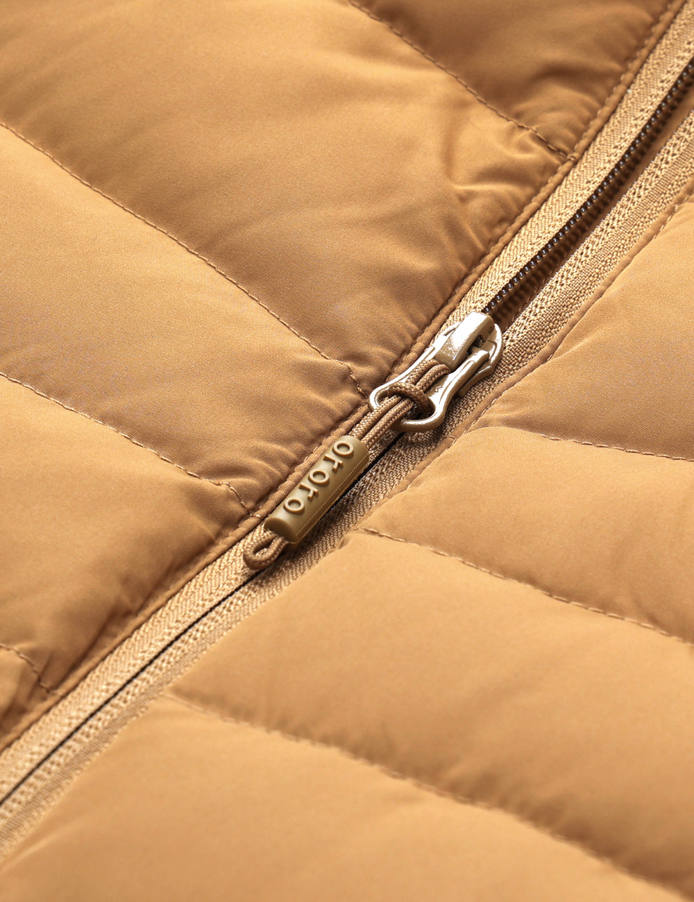 Men's Heated Lightweight Down Vest - Khaki, Thumbnail 7