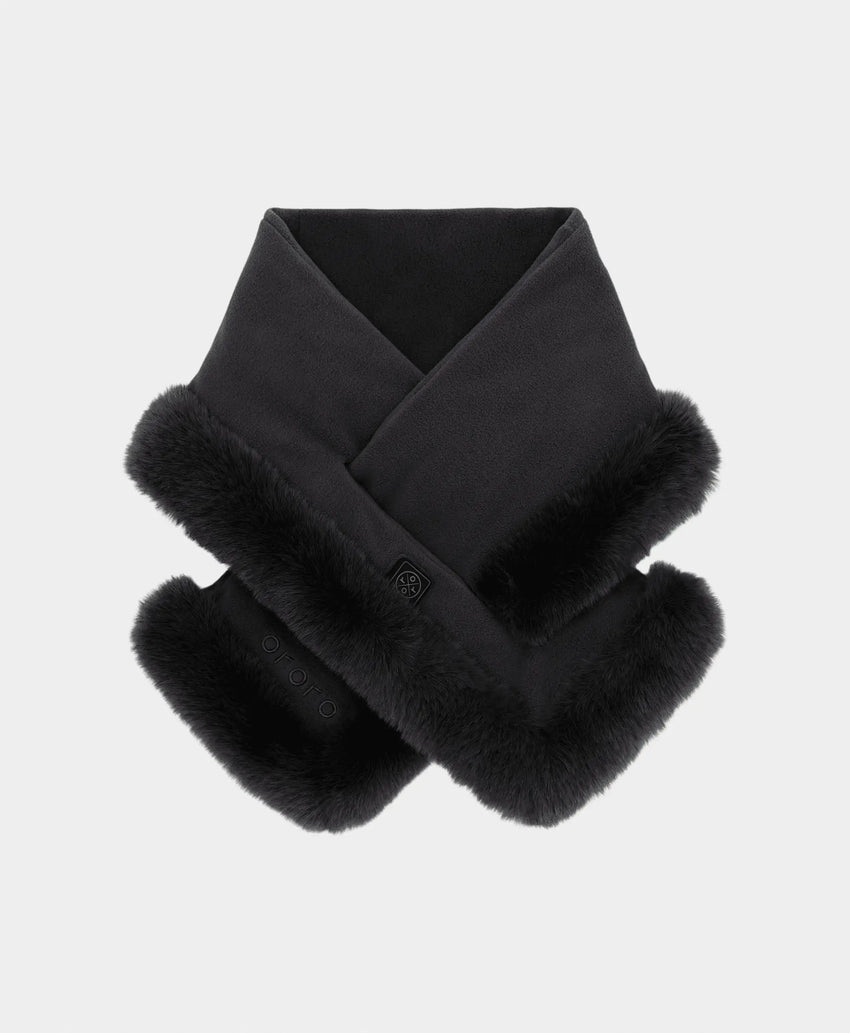 Queen Cove Unisex 1-Zone Heated Faux Fur Fleece Scarf | ororo
