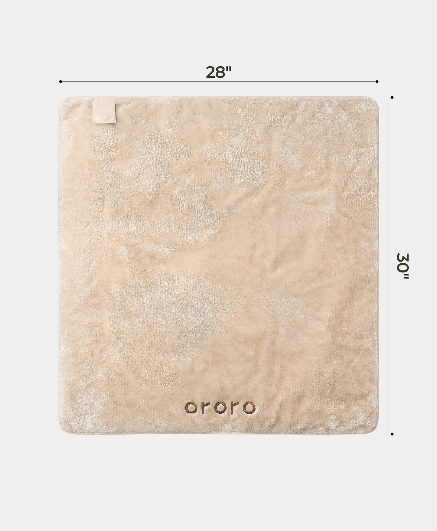 Blanket Dimensions: 30" L x 28" W