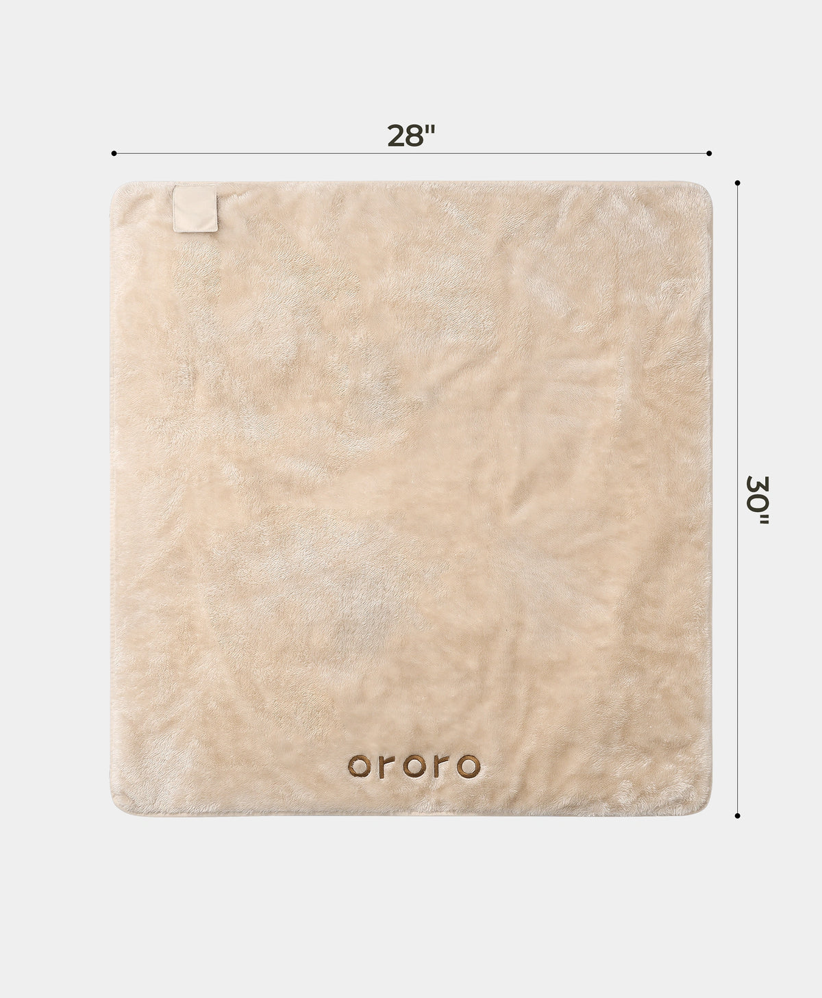 Blanket Dimensions: 30" L x 28" W