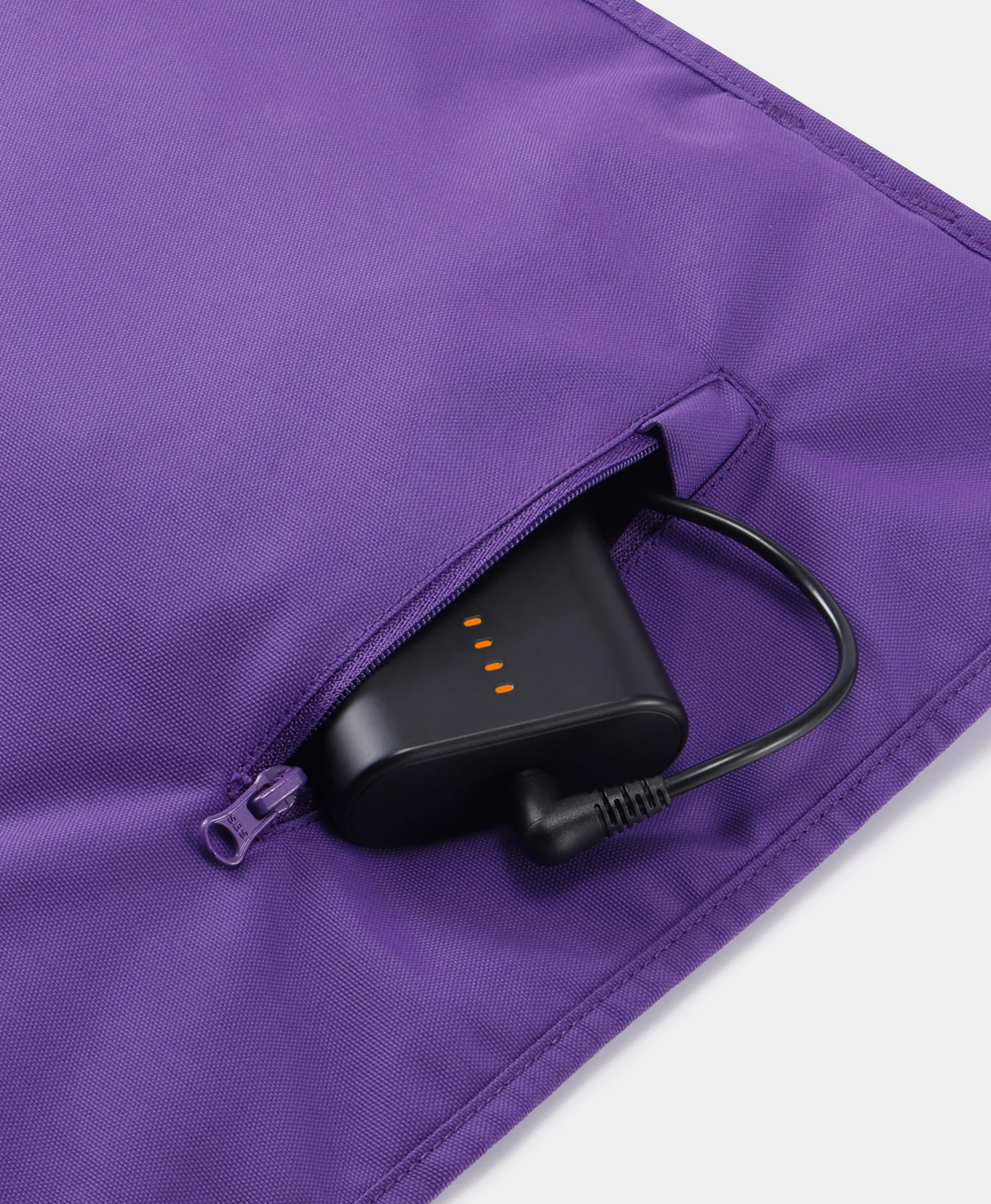 Hidden external battery pocket
