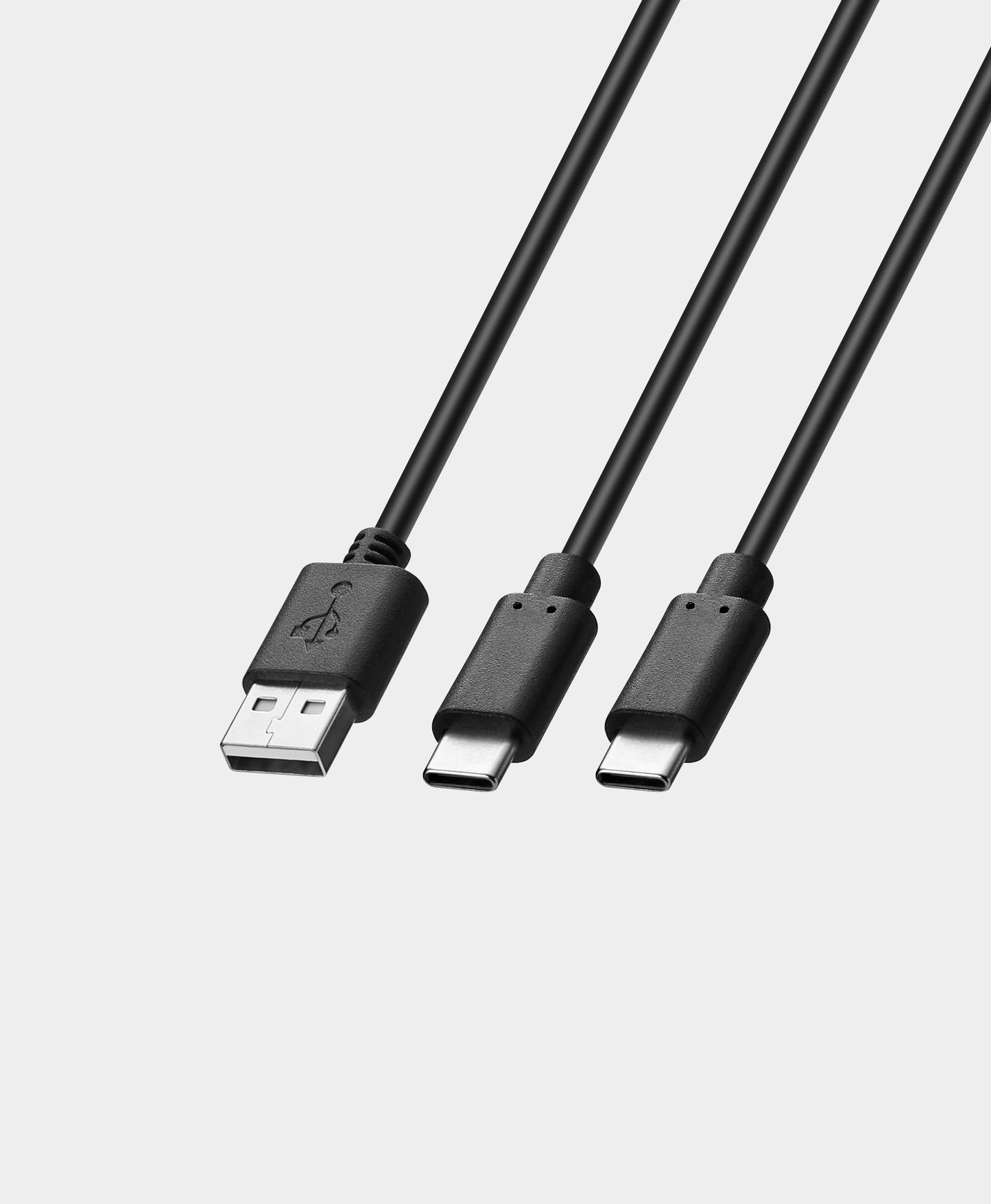 USB-A to Dual USB-C Charging Cable