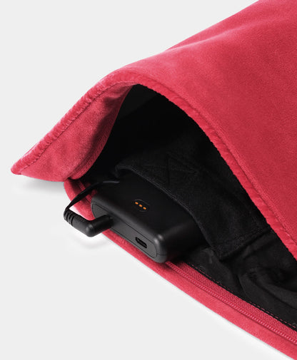 Discreet battery pocket with velcro closure