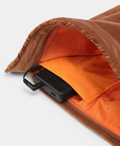 Discreet battery pocket with velcro closure