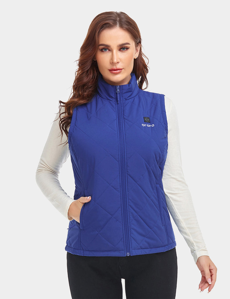 Women's Lightweight Quilted Heated Vest | Battery Heated | ORORO