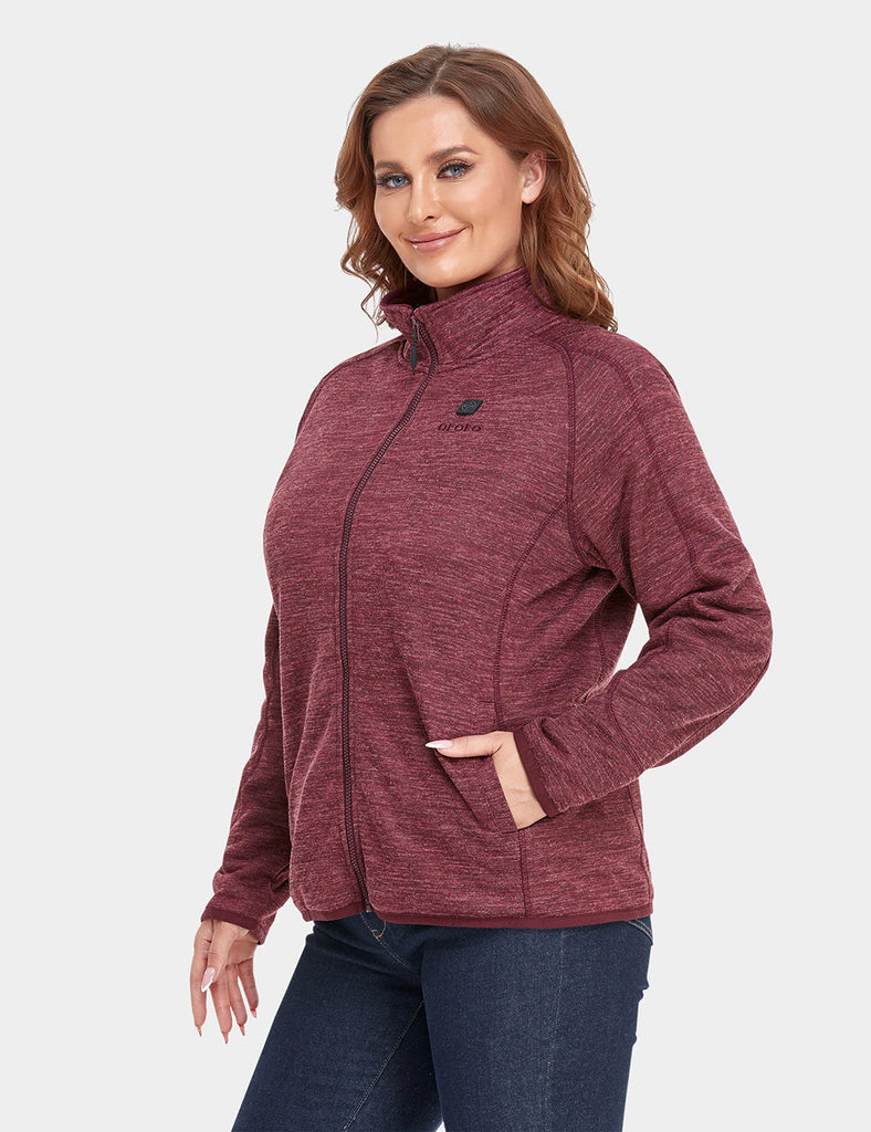 Women Heated Fleece Jacket with 4800mAh Battery ORORO