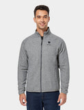 (Open-box) Men's Heated Fleece Jacket - Flecking Gray