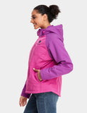 Final Sale - Women's Heated Jacket - Pink & Purple/Gray