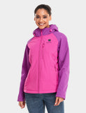 Final Sale - Women's Heated Jacket - Pink & Purple/Gray