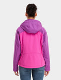 (Open-Box) Women's Heated Jacket - Pink & Purple/Gray