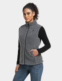 (Open-box) Women's Heated Recycled Fleece Vest (Battery Set Not Included)
